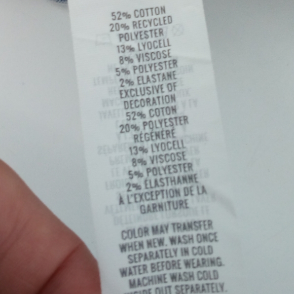 aerie 2022 Cotton Blend Elastic Waist Blue Denim Bootcut Jeans S - Picture 6 of 10